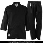 Black Lightweight Karate Uniform (7 oz.)